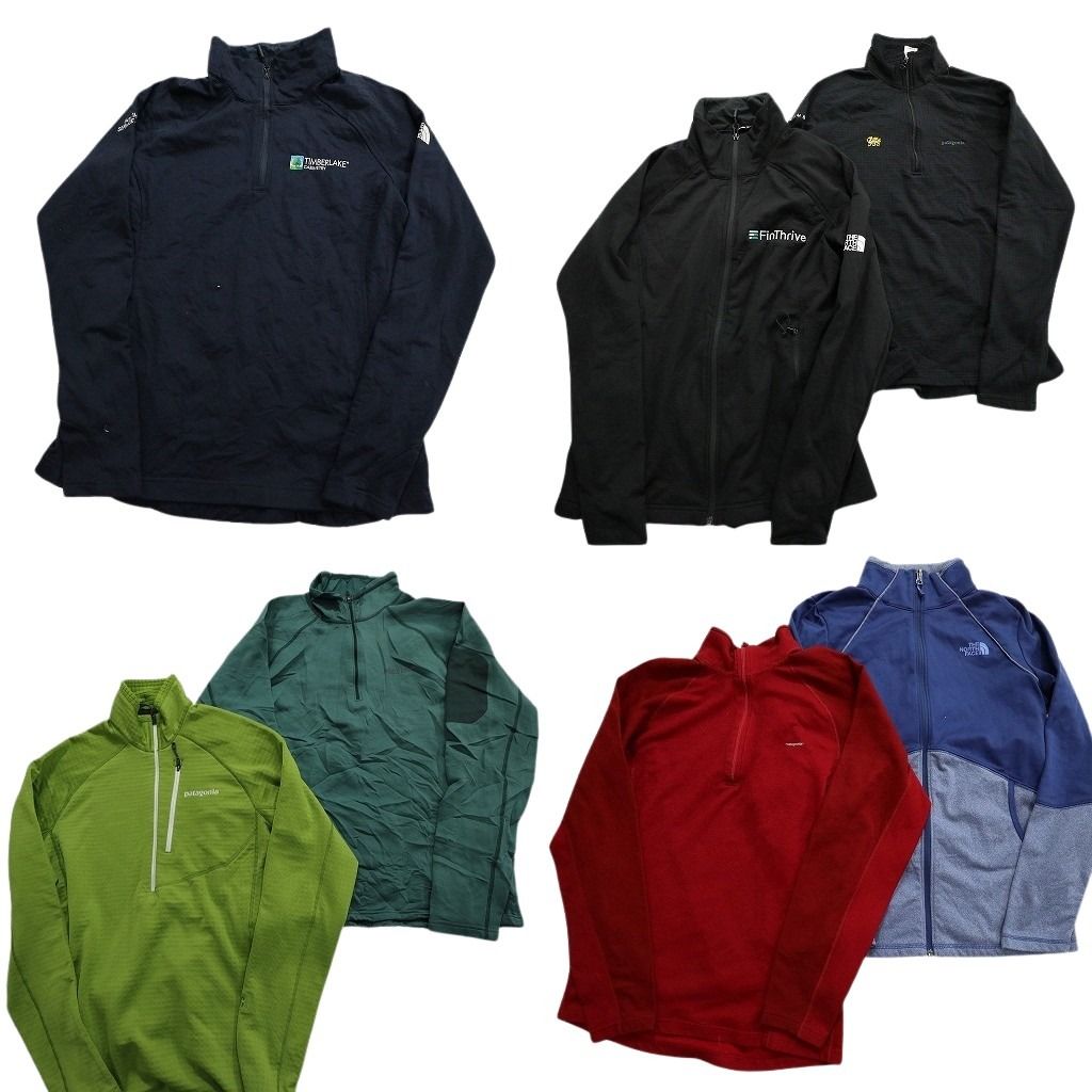 古着卸 まとめ売り アウトドアブランドMIX ジャージ トラックジャケット 7枚セット (レディース S /M /L ) ノースフェイス 中古古着 MY4000