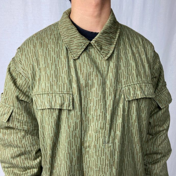 東ドイツ軍　フィールドジャケット　ユーロミリタリー　レインドロップカモ　g48 80年代 NVA 東ドイツ軍 フィールドジャケット ユーロ ミリタリー