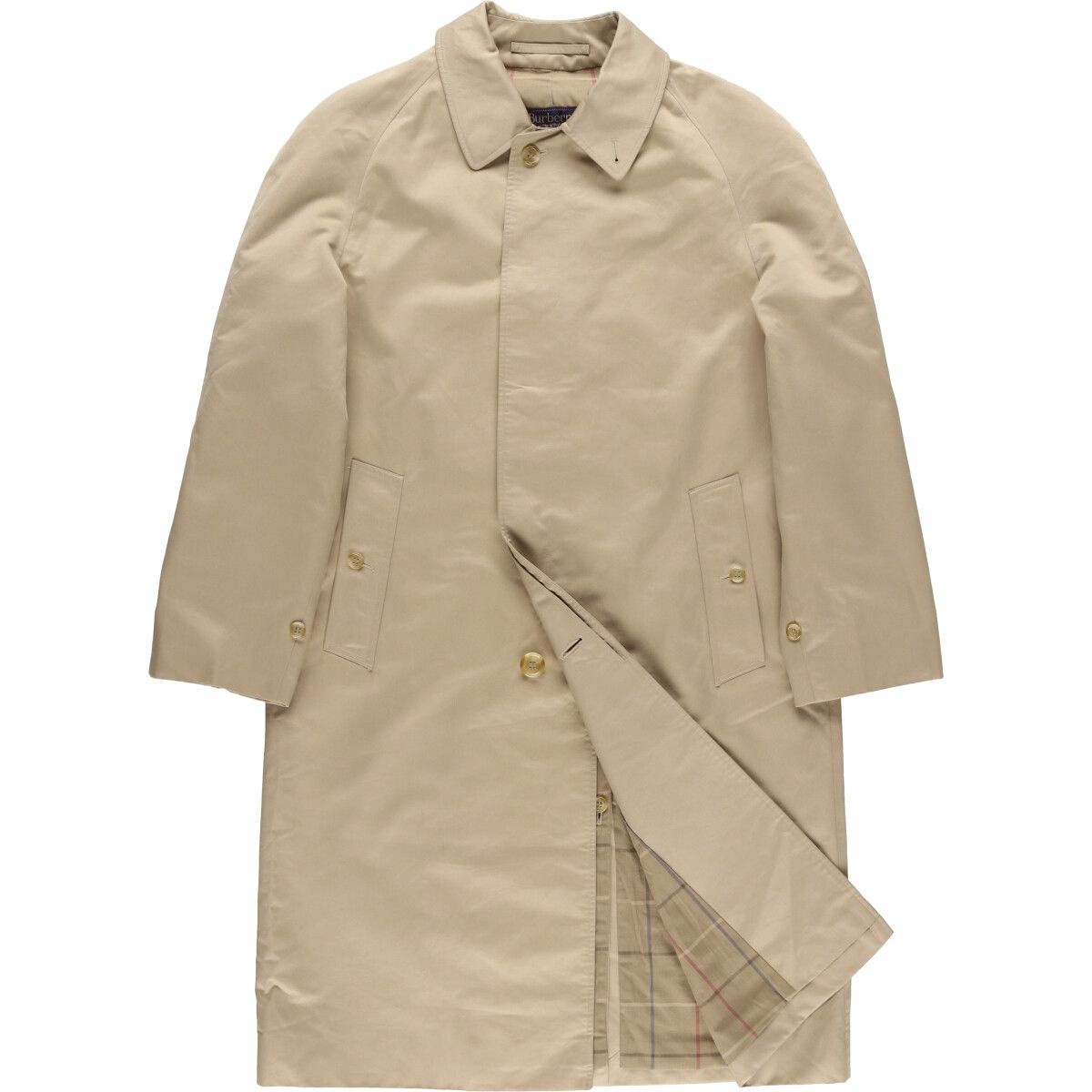 BURBERRY ステンカラーコート 希少色 ヴィンテージ フォーマル キレイめ 古着 80年代 バーバリー Burberrys 一枚袖 ステンカラーコート