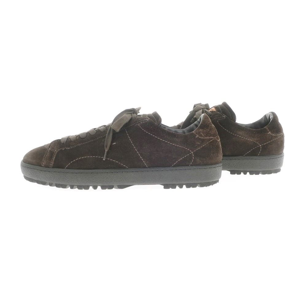 中古】サントーニ Santoni スエードレザー スニーカー ダークブラウン 