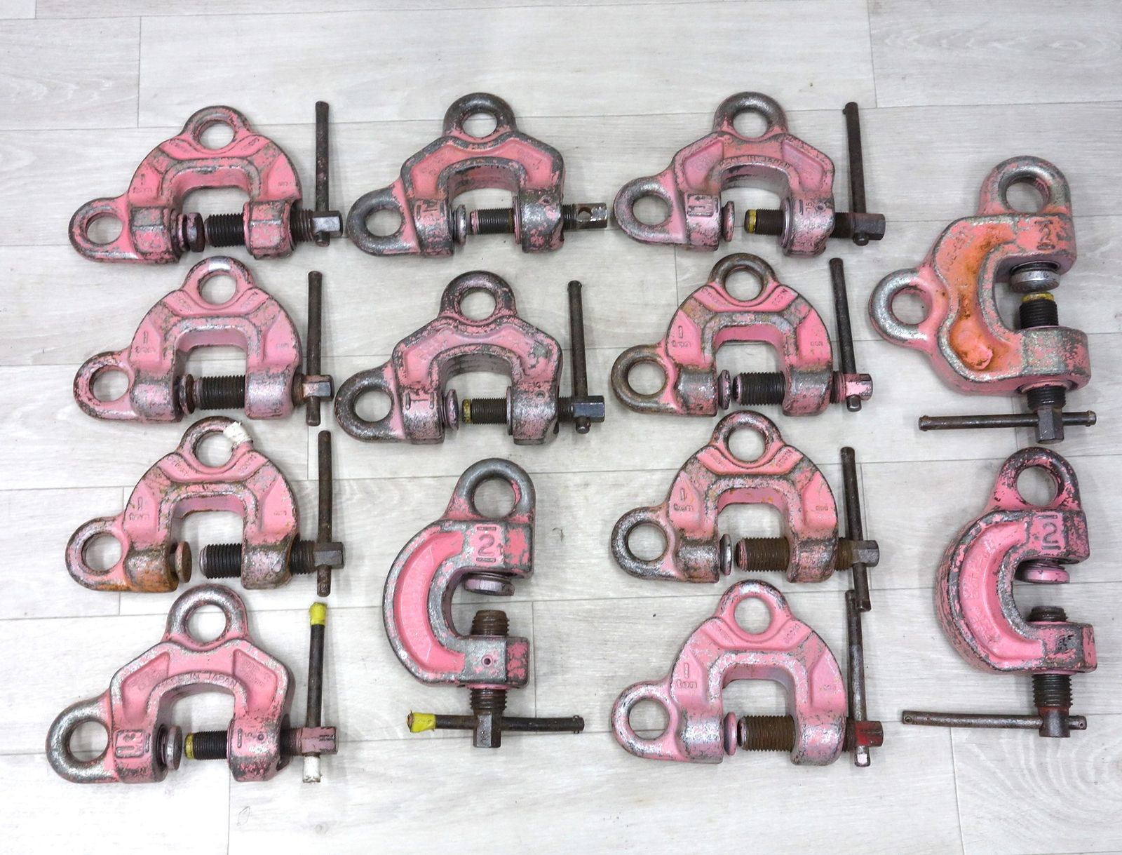 13個 ◆SBB イーグル クランプ ねじ式 全方向 EAGLE CLAMP 1t 1-40mm 2t 5-30mm 吊り具◆