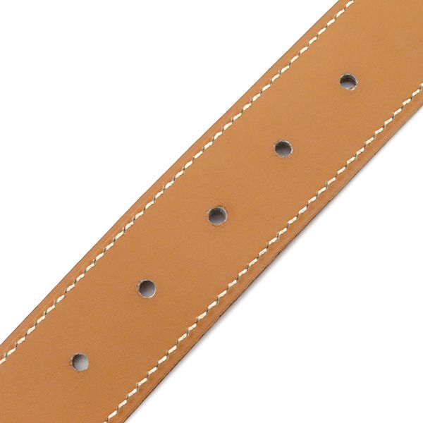 OLD HERMES ブラウンレザーベルト エルメス HERMES - Vintage エルメス HERMES 95年 ベルト レザーベルト