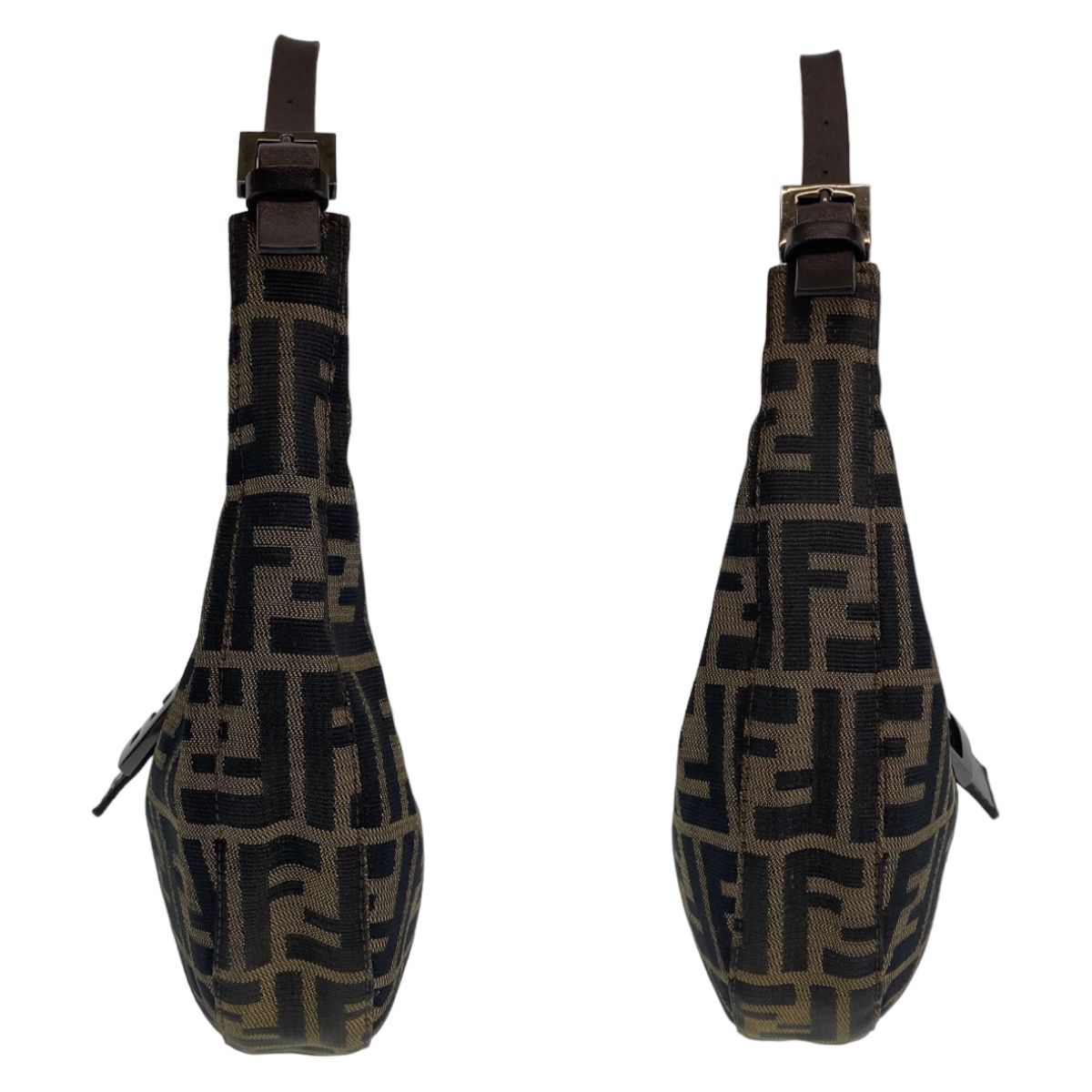 FENDI フェンディ ズッカ マンマバケット ブラウン 茶 シルバー金具