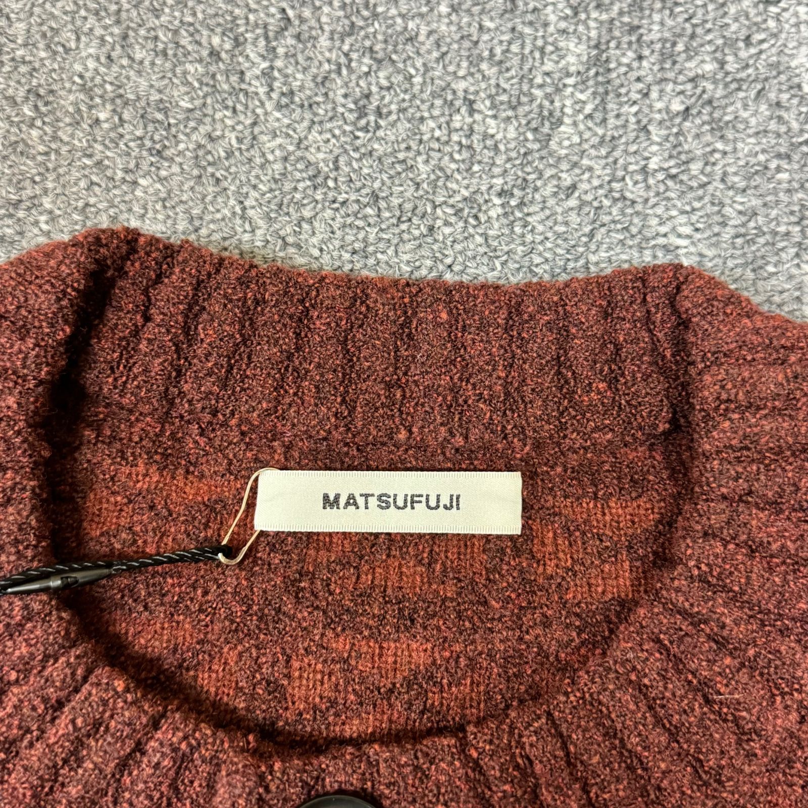 定価59400円 新品 MATSUFUJI 22AW JACQUARD CARDIGAN ジャガード 