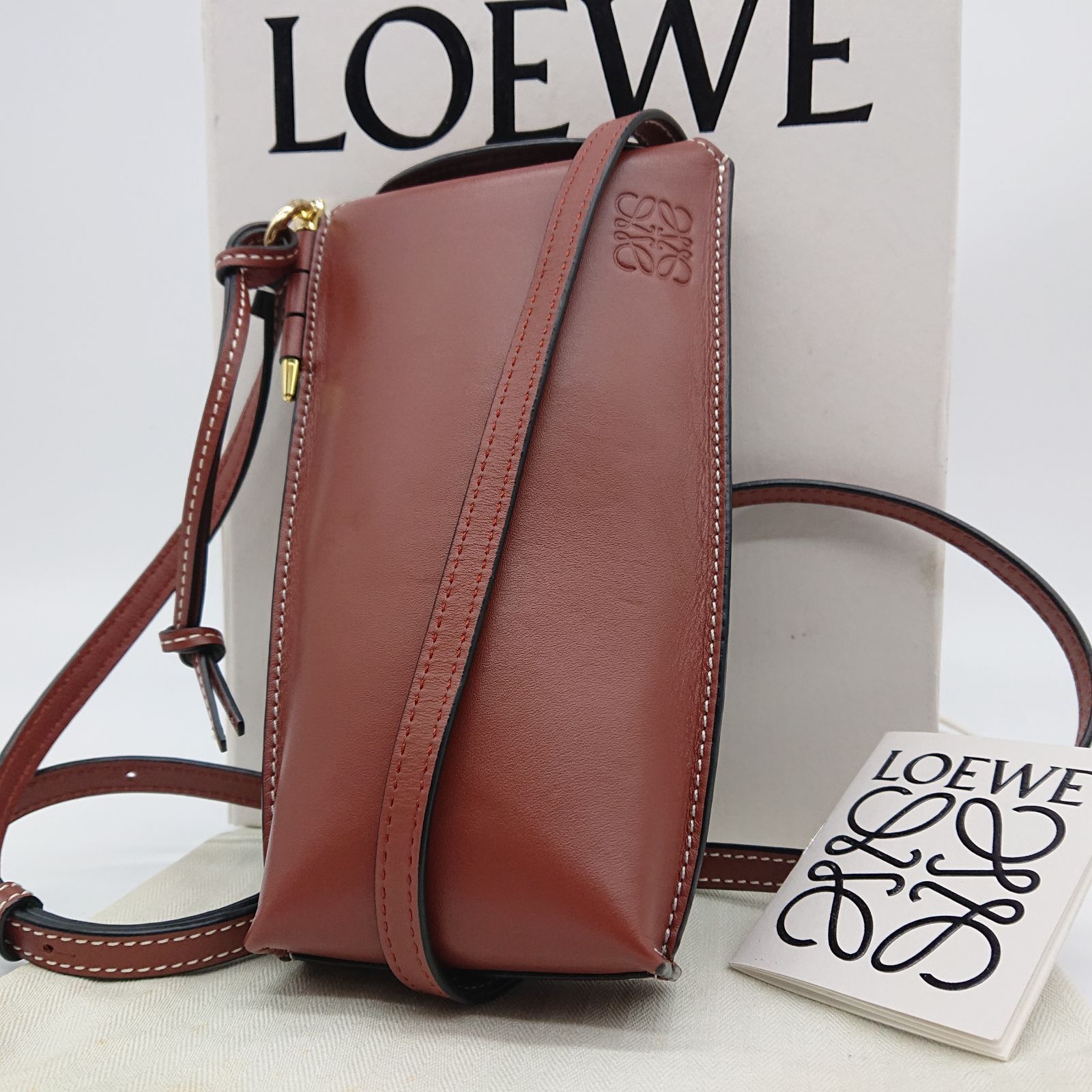 極美品】LOEWE ロエベ アナグラム ゲートポケット ショルダーバッグ ブラウン 箱 保存袋 - メルカリ