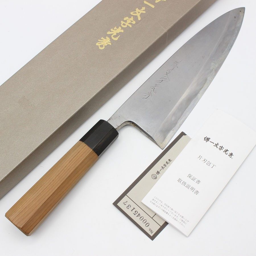 堺一文字光秀 V金一号 洋出刃 9寸 中古品 1本目 堺一文字光秀 V金一号 洋出刃 9寸 中古品 2本目 - メルカリ