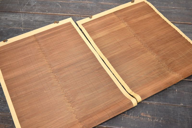 蔵A4165a 御簾 御座敷すだれ 一対 171 × 71.5 cm