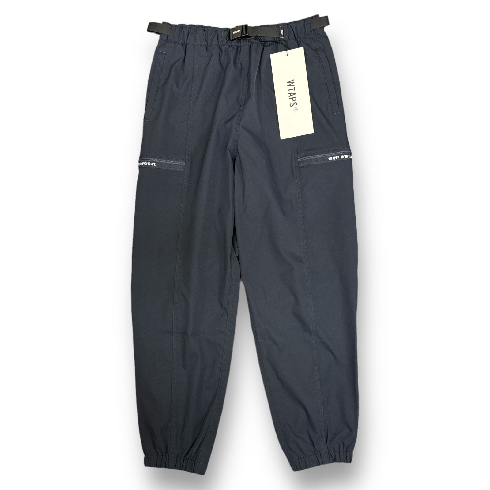 美品 WTAPS 23SS Tracks / Trousers / Poly. Twill トラックパンツ トラウザーズ パンツ ダブルタップス 231BRDT-PTM02 ネイビー 02  66080A3
