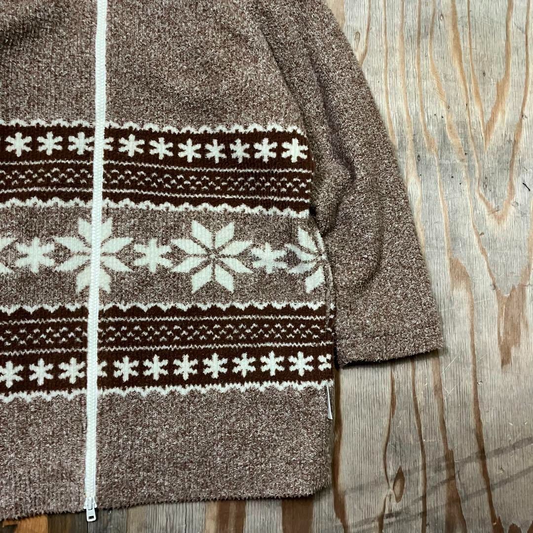 Courrèges Courreges クレージュ 雪柄 ボア フリース パーカー ダブル