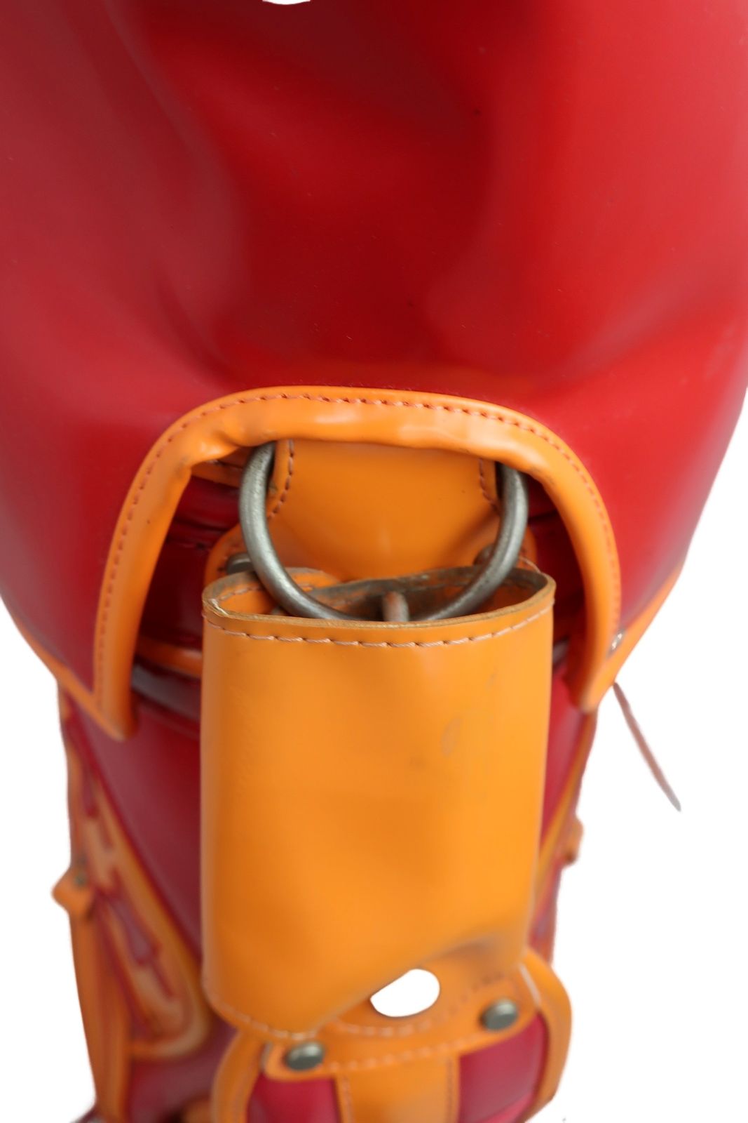 コモコーメ　キャディバッグ como!come!(コモコーメ) キャディバッグ オレンジ赤 6口 ゴルフ用品