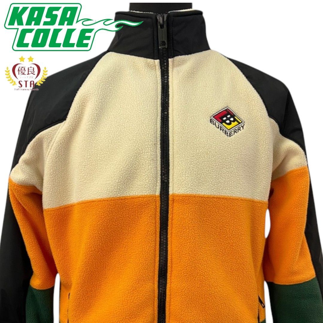 BURBERRY】バーバリー TB Logo Color Block Fleece Zip Up Blouson TB