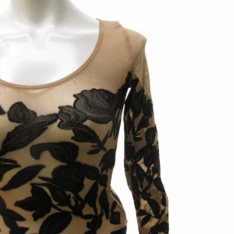 ウォルフォード Wolford ボディスーツ カットソー レース 花柄 
