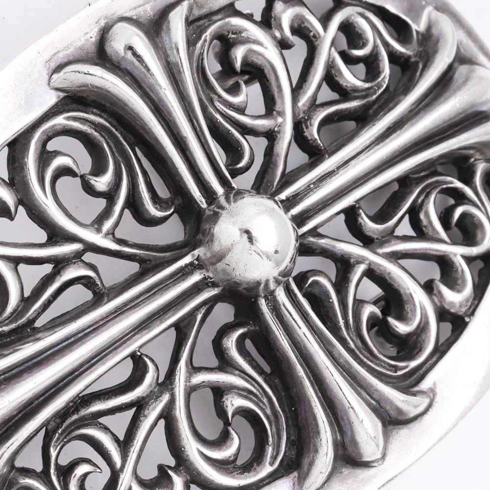 CHROME HEARTS ラージクラシックオーバルクロスバックル シルバー