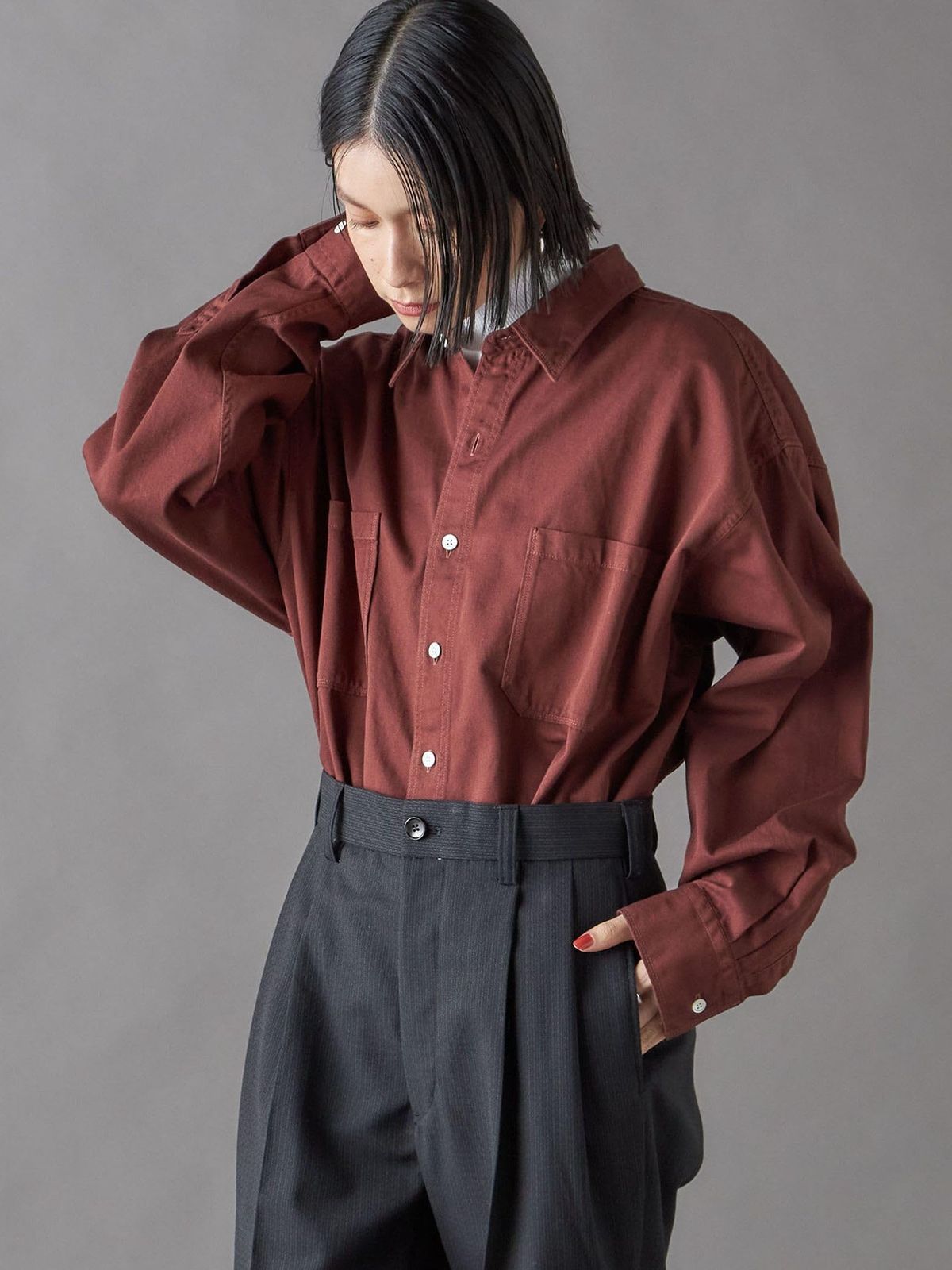 (シップス レディース) SHIPS for women SHIPS NINE CASE:DYED SHIRT 311150630 Brown2