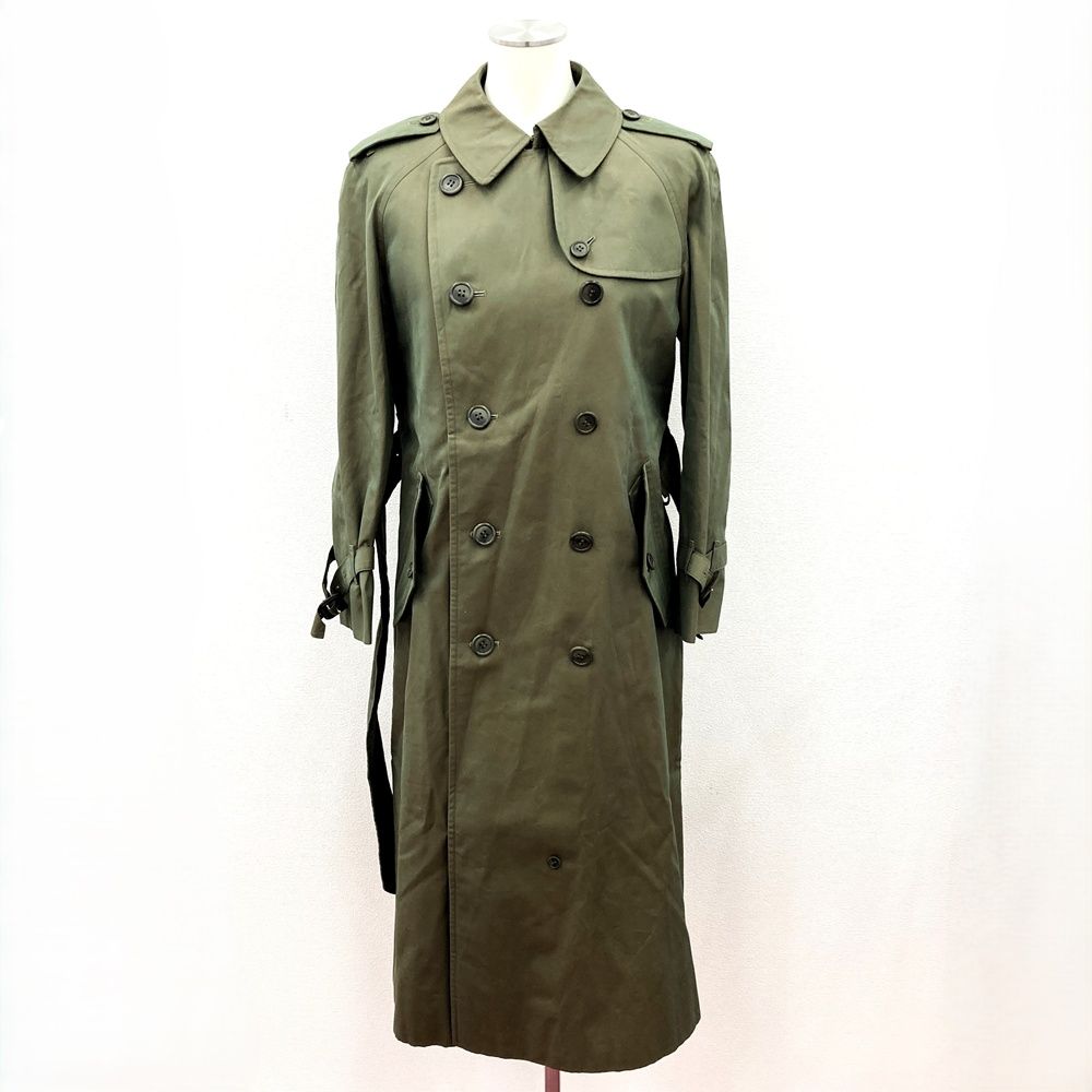 10％OFF!!! 6|11まで BURBERRY バーバリー トレンチコート カーキ サイズ7AB2 コットン ポリエステル レディース