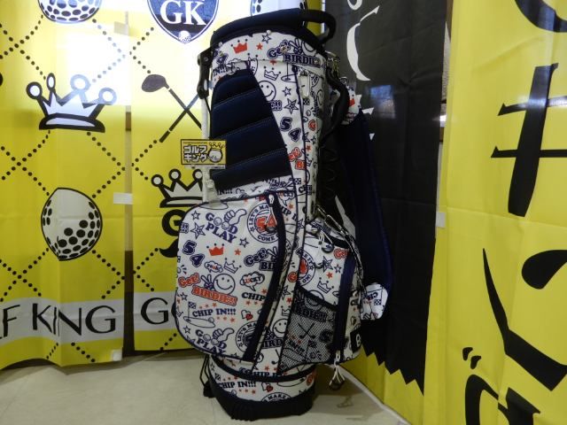 GK緑☆ 新品785 【キャディバッグ】☆ WinWin ☆LUCKYCHARACTER NEW 