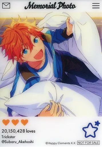 中古】キャラカード 明星スバル 特製クリアカード 「あんさんぶる