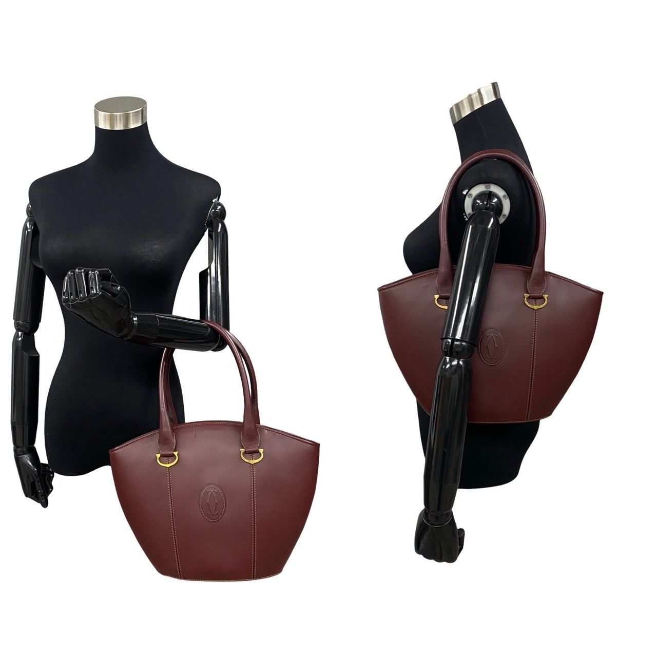 極 美品 希少品 CARTIER カルティエ ヴィンテージ マストライン レザー