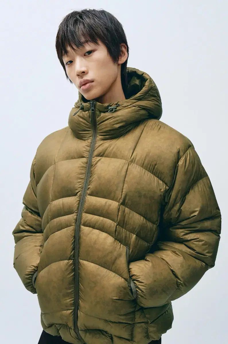 L インテムポムード イエティ パファー ダック ダウン ダウン カーキ