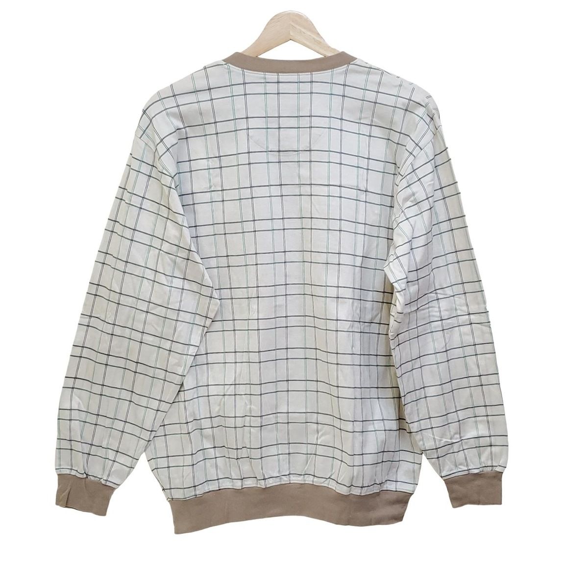 AQUA SCUTUM - Aquascutum(アクアスキュータム) 長袖セーター サイズ10 L レディース美品  - グレー×白 タートルネック AQUA SCUTUM - Aquascutum(アクアスキュータム) 長袖カットソー