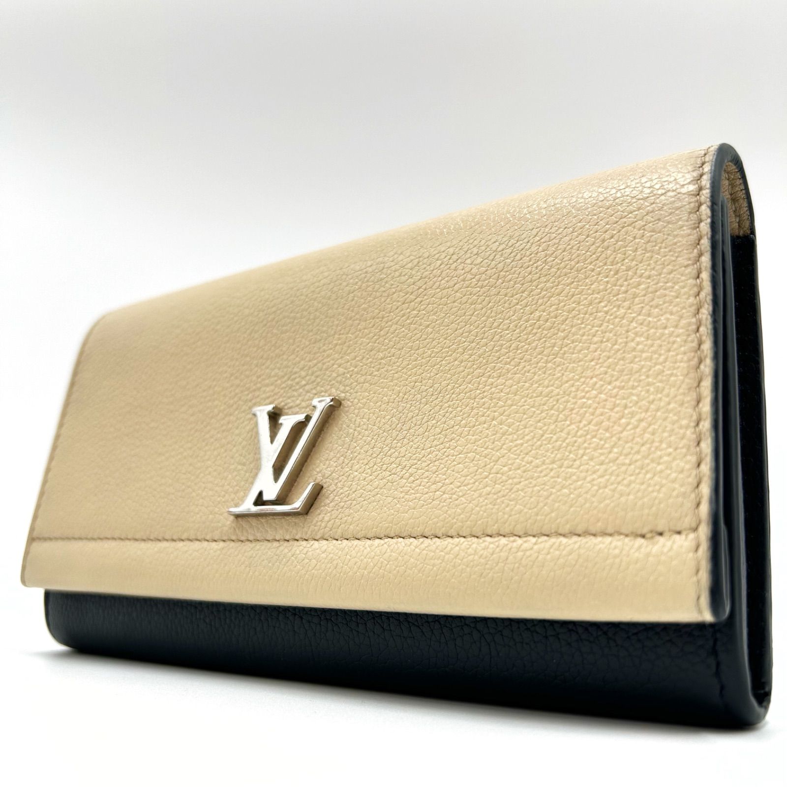 鑑定済LOUIS VUITTON ポルトフォイユ ロックミー 長財布 バイカラー 鑑定済LOUIS VUITTON ポルトフォイユ ロックミー 長財布 バイカラー