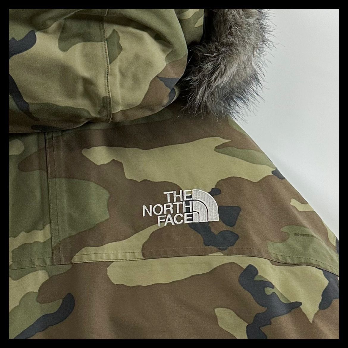 THE NORTH FACE ノースフェイス マクマードパーカ ダウン 迷彩 総柄