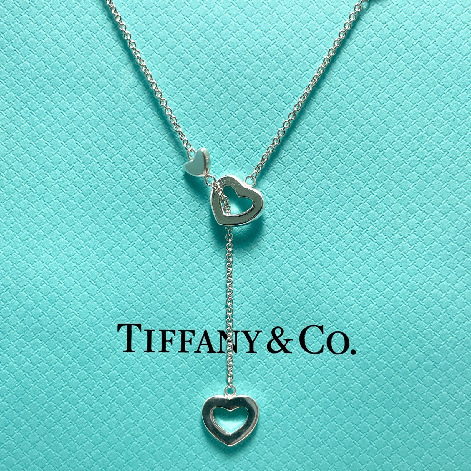 ティファニー ハートリンク ラリアット ネックレス シルバー925 Tiffany&Co./24-372