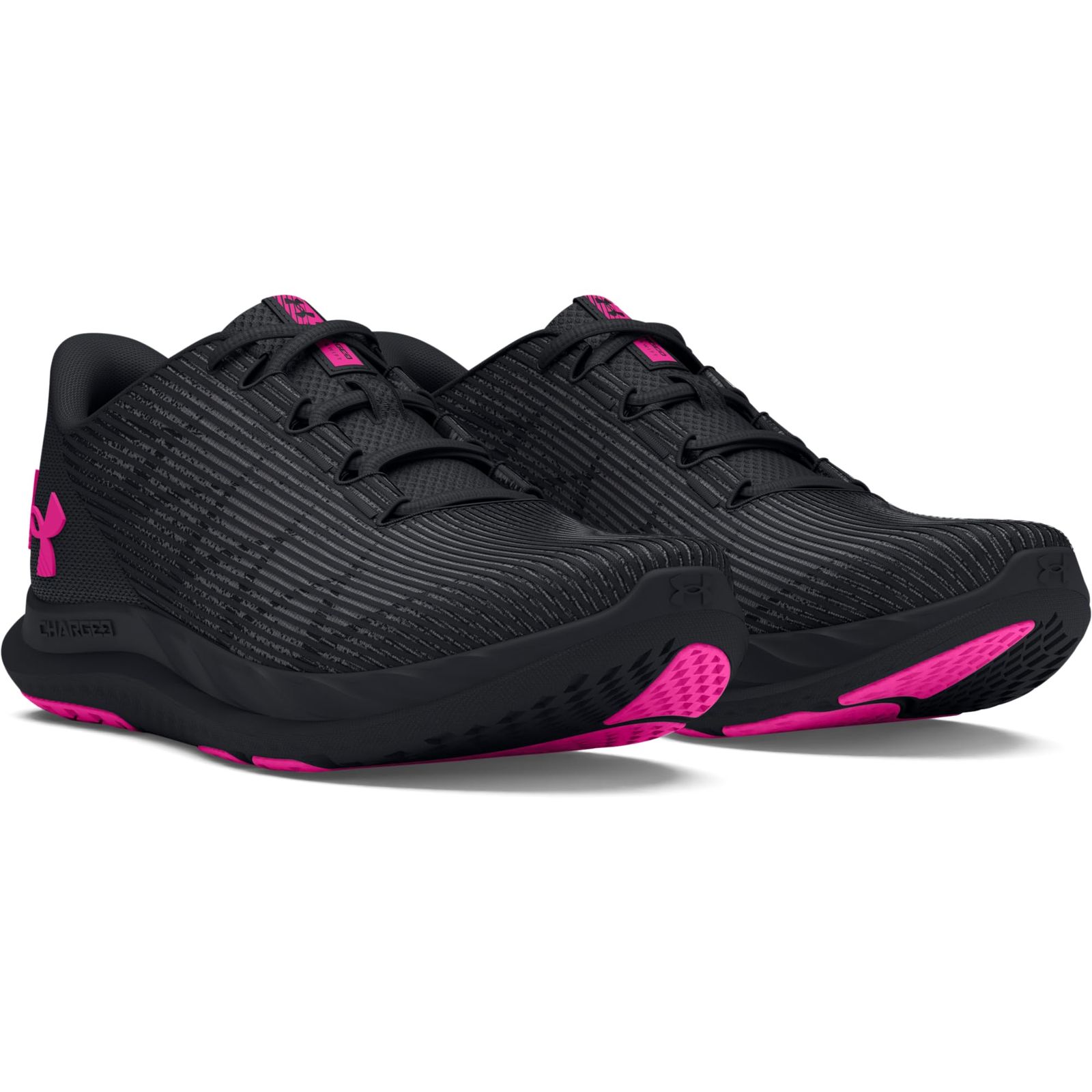 アンダーアーマー] UA W Charged Speed Swift Black/Black/Rebel Pink
