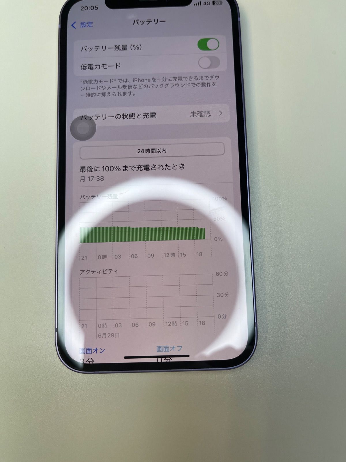 美品 iPhone 12 128GB パープル バッテリー100% MJNJ3J/A