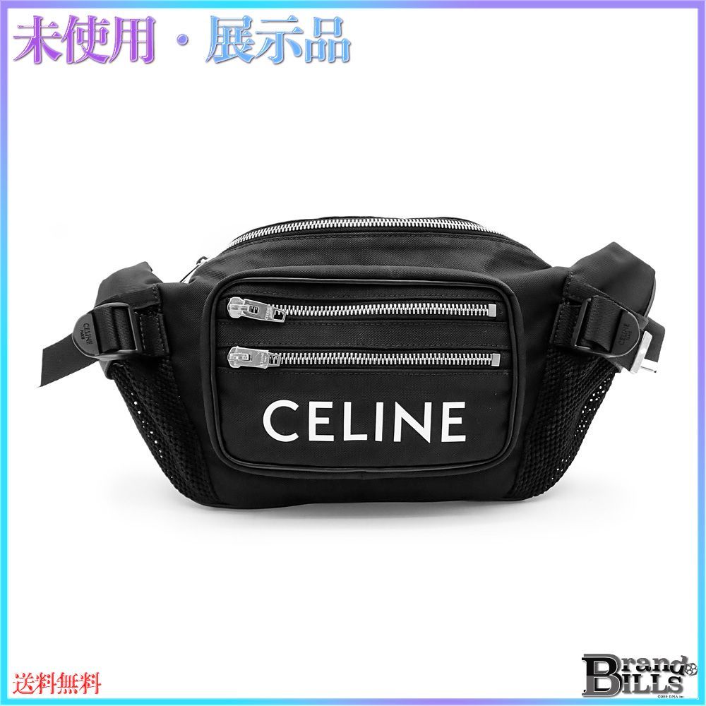 CELINE(セリーヌ) ウエストポーチ美品 - 198682DMT.38SI 黒×白