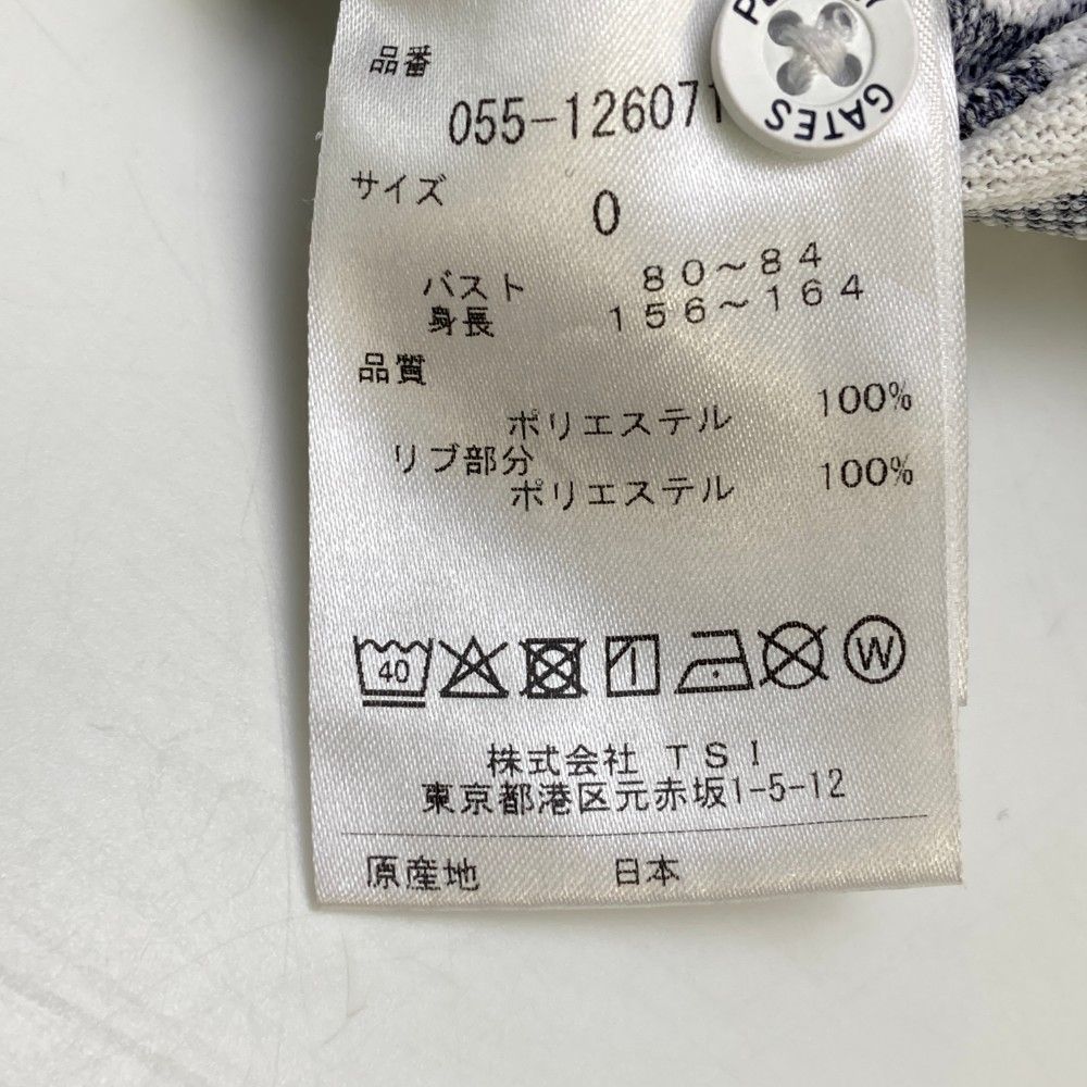 サイズ：0 PEARLY GATES パーリーゲイツ ノースリーブ ポロシャツ