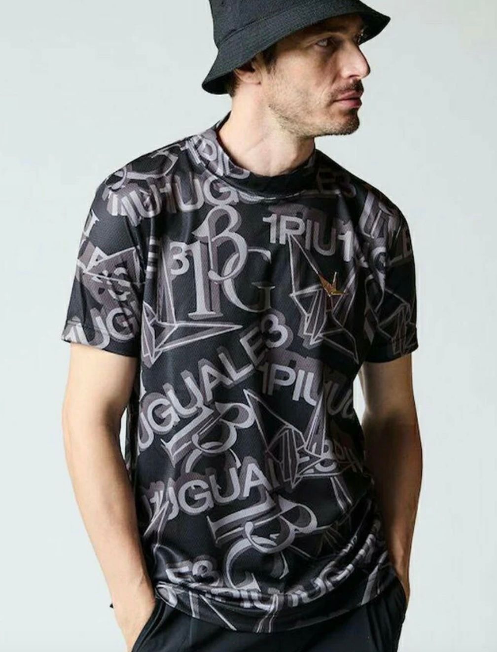 1PIU1UGUALE3 GOLF ロゴモックネック半袖シャツ 1 1PIU1UGUALE3 GOLF