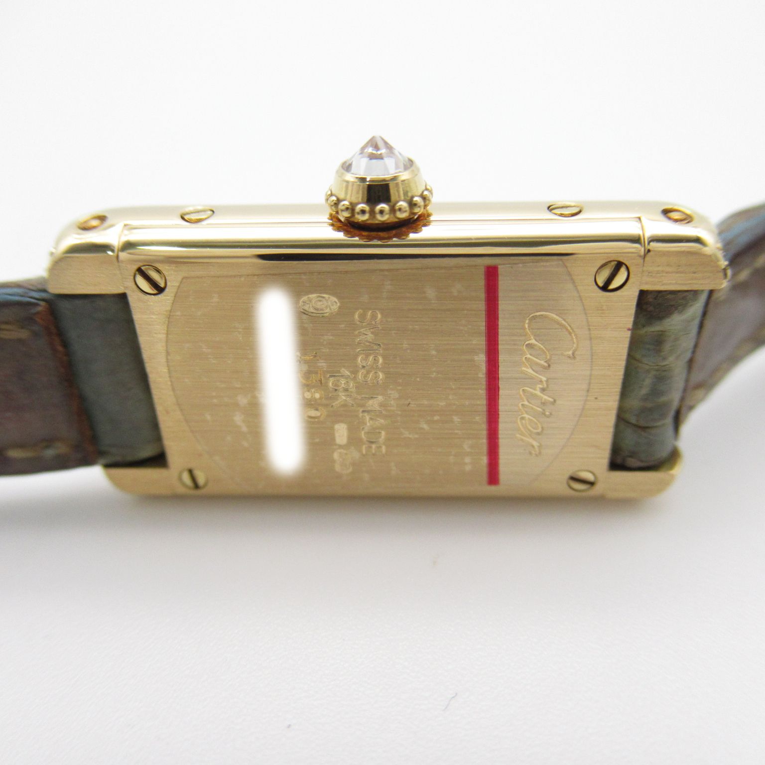 カルティエ タンクアロンジェ ダイヤベゼル 腕時計 ウォッチ 腕時計