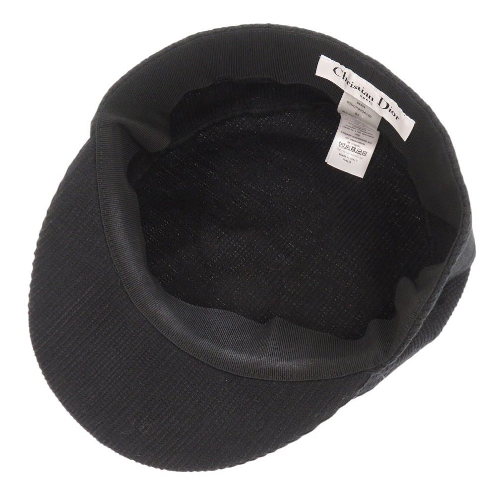 美品 クリスチャンディオール サイズ57 コットン ブラック