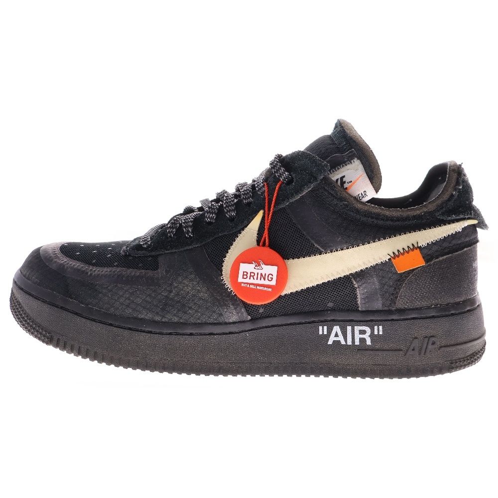NIKE ナイキ ×OFF-WHITE THE 10 AIR FORCE 1 LOW AO4606-001 オフホワイト エアフォース1 ローカットスニーカー ブラック US7.5|25.5cm