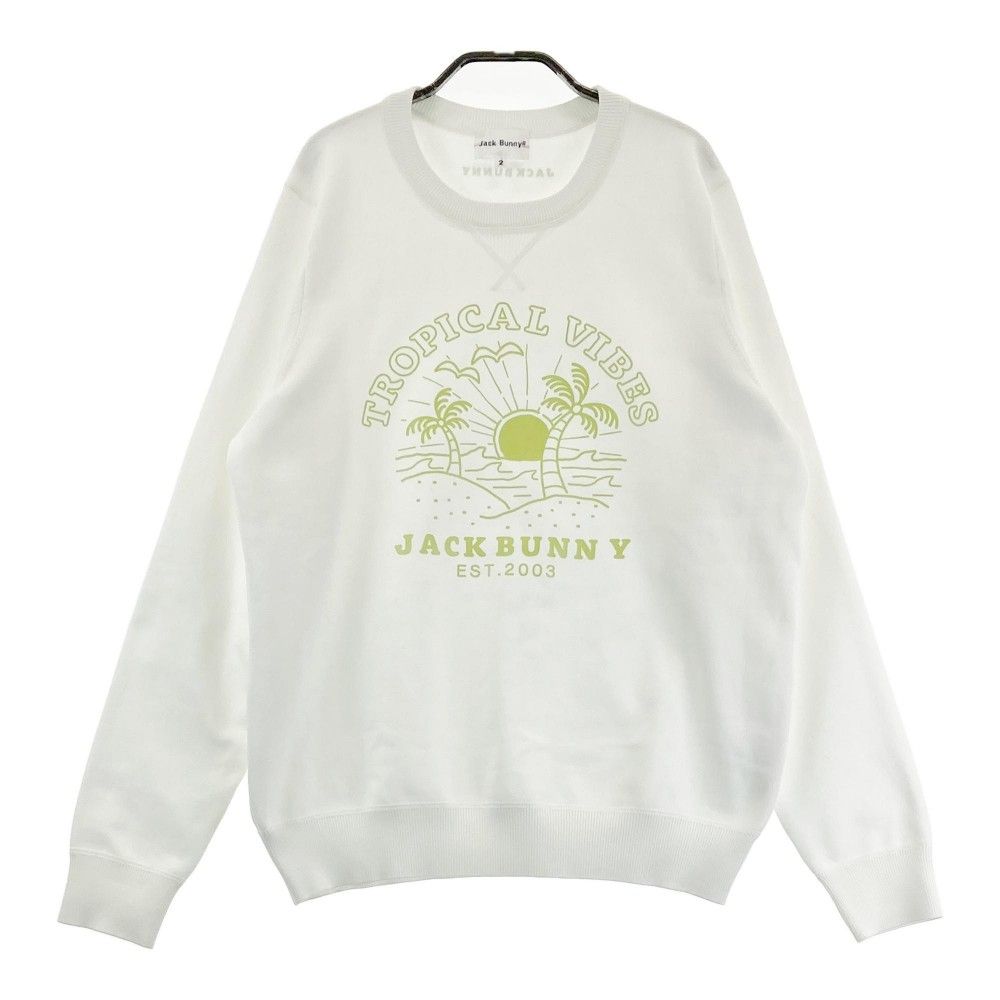 JACK BUNNY ジャックバニー ニットセーター ホワイト系 2 ゴルフウェア