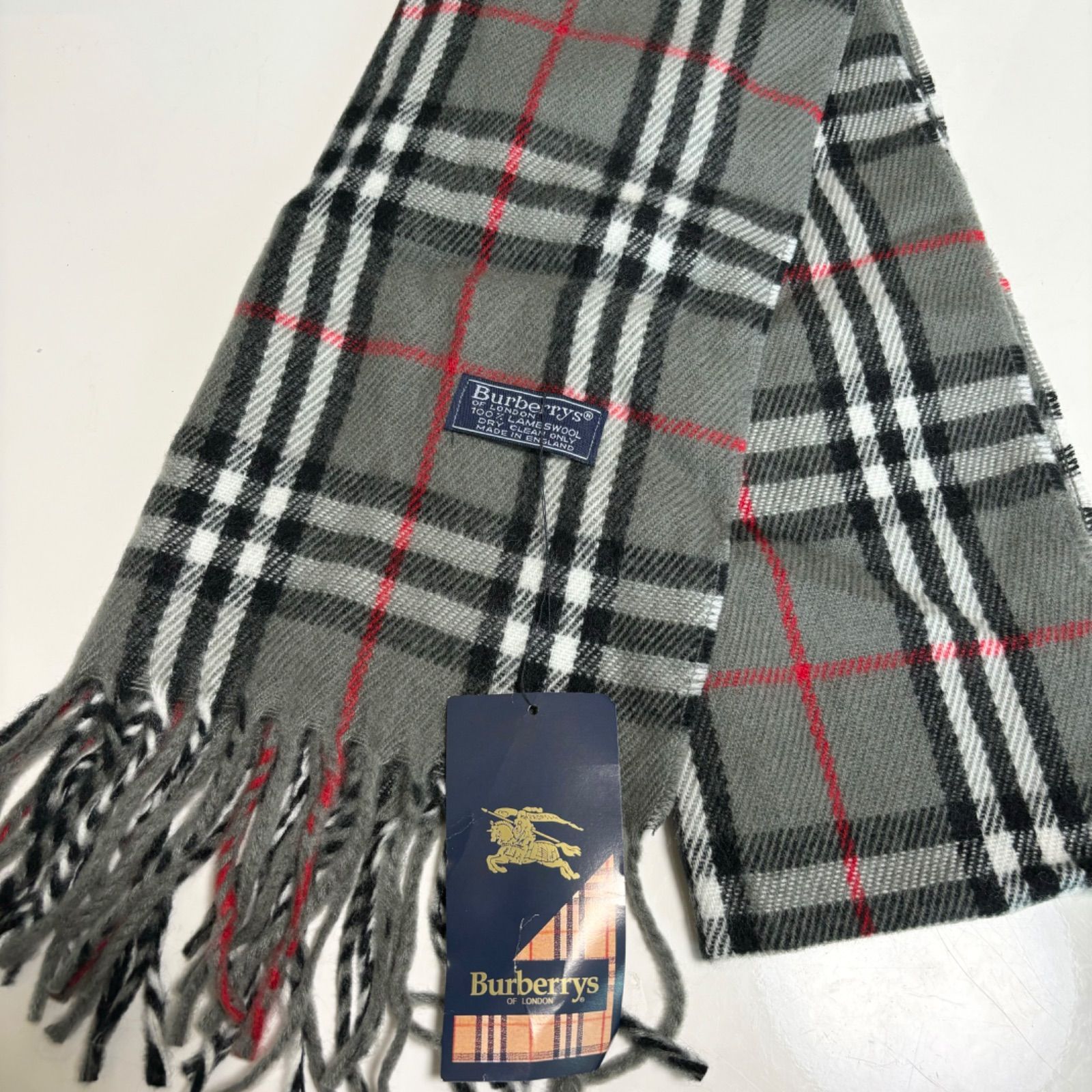 送料無料】【新品/未使用】Burberrys/バーバリーズ/ウールマフラー