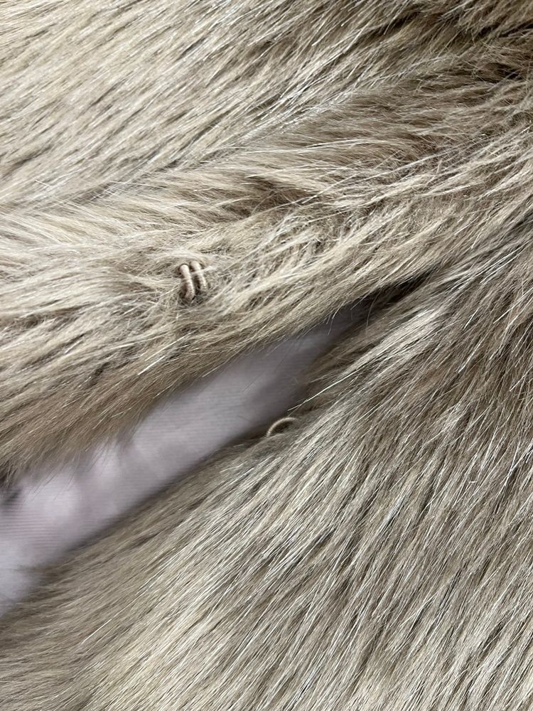 セオリー theory ファーベスト フード付き 01-8302602-343-902 ベスト ブラウン Sサイズ 101 LT-156