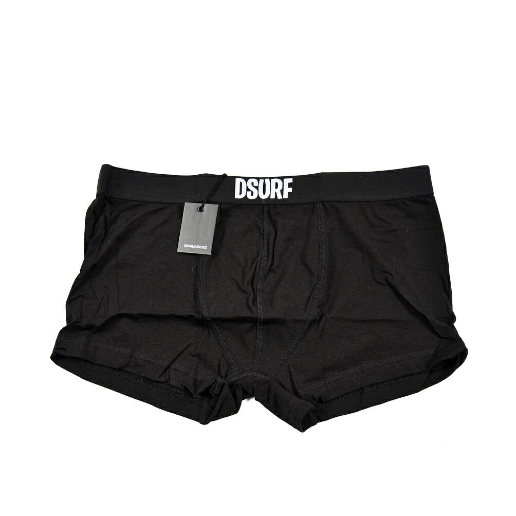 DSQUARED2 ディースクエアード | ボクサーパンツ 前閉じ 下着 ストレッチ アンダーウェア コットン ブラック イタリア製 410071