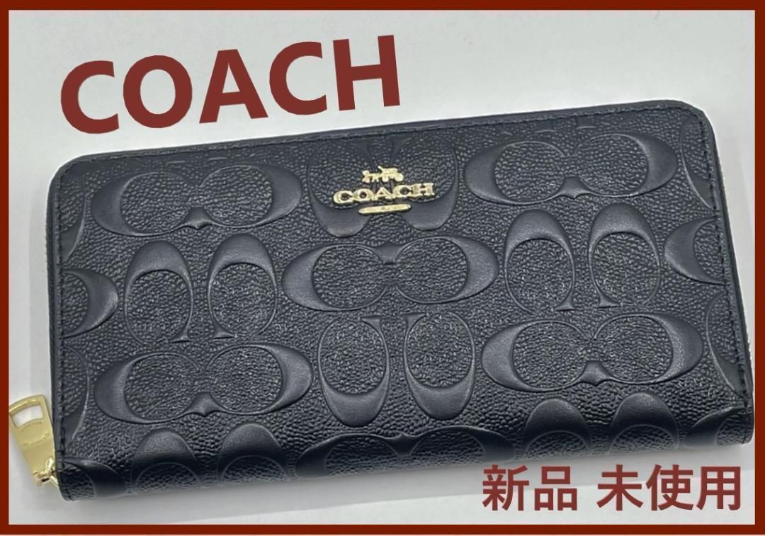 coach 黒 財布 - 財布