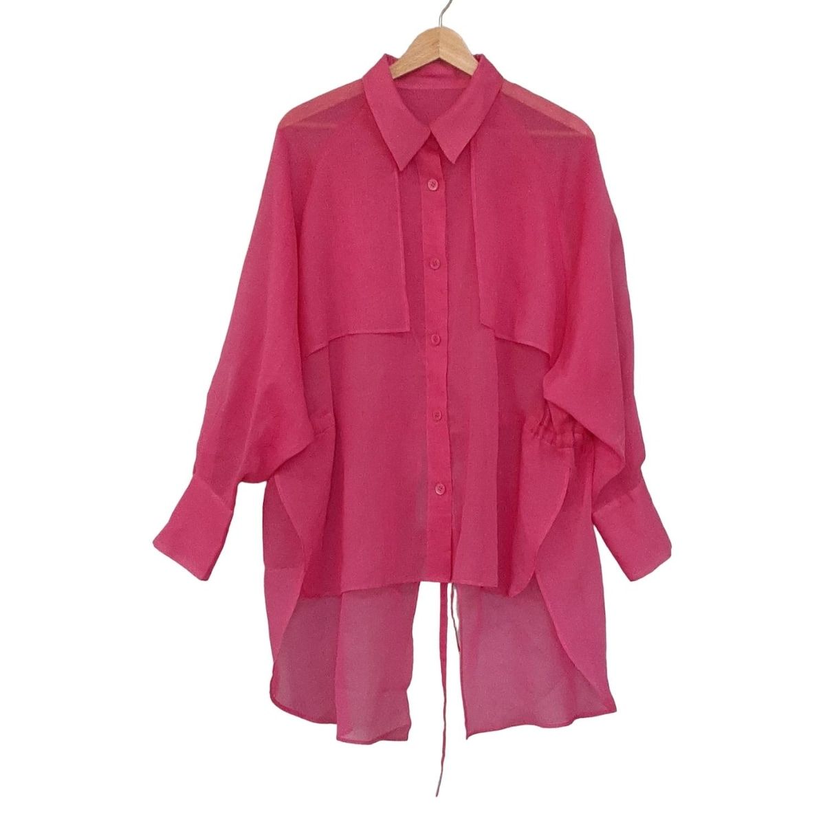 ADORE アドーア 長袖シャツブラウス サイズ38 M レディース - 531-1110209 ピンク シースルー