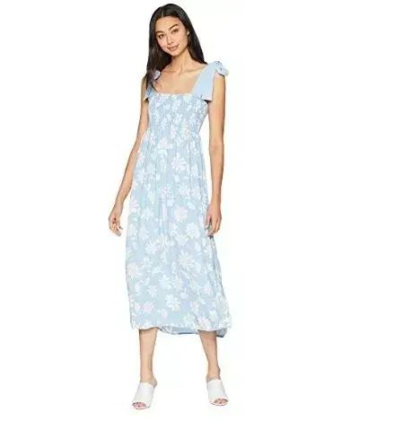 juicy couture viscose sky blue midi dres