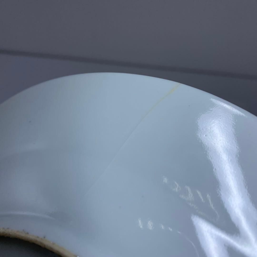 中国清時代 大清乾隆年製 粉彩草花図中皿 トヒト 東