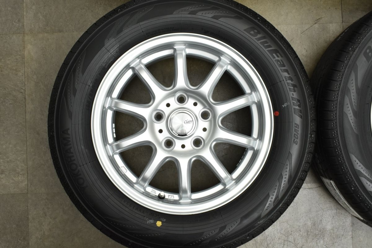 進化的な 製 CLAIRE 15in 6J 53 PCD114.3 ヨコハマ ブルーアースRV RV03 195 65R15 ノア ヴォクシー ステップワゴン アクセラ