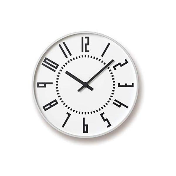 レムノス 掛け時計 アナログ エキクロック アルミニウム 白 eki clock  