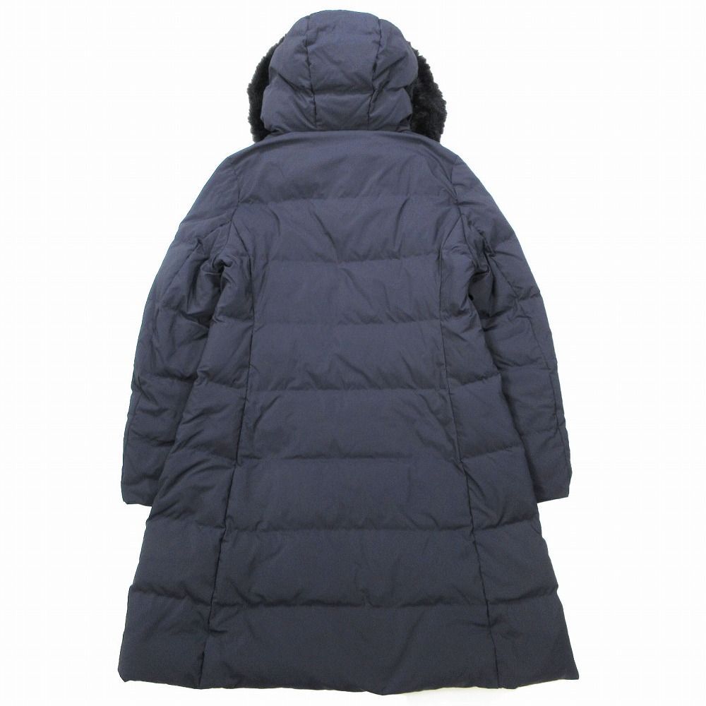 新品未使用タグ付きプラステ PLSTロングダウンコートファー付き S ネイビー プラステ ファー付き ロングダウンコート ネイビー Aライン｜Yahoo