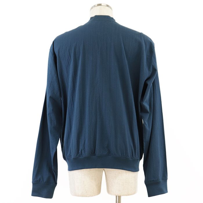 HERMES 25AW 海外限定 レディース ジャケット ジップアップ 紺 セール】〈接触冷感/手洗い可能〉トリアセテート混 シングル 2