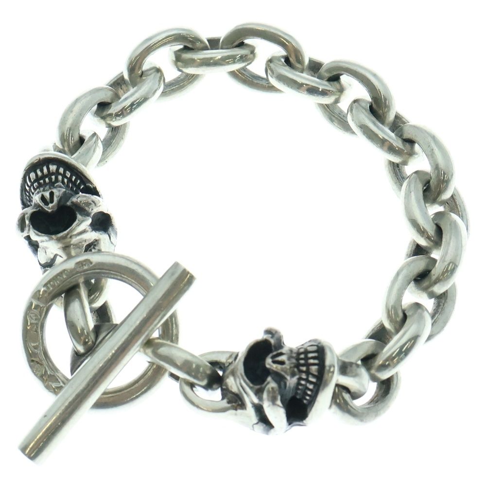 STOP LIGHT ストップライト 2スカルブレス シルバー