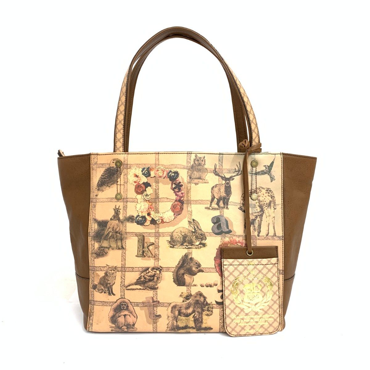 DAKOTA ダコタ チーザレ レザープリント パスケース付 ブラウン レディース 241001003917