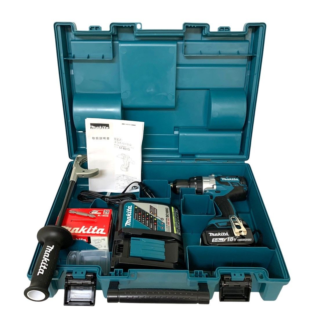 Makita マキタ 充電式ドライバドリル DF481DRTX 18V|5.0Ah KON